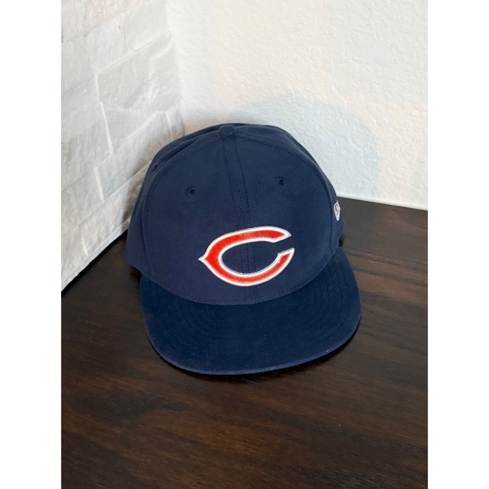 New Era 59FIFTY Chicago Bears Fitted Hat Navy Blue Size 7 NFL Cap